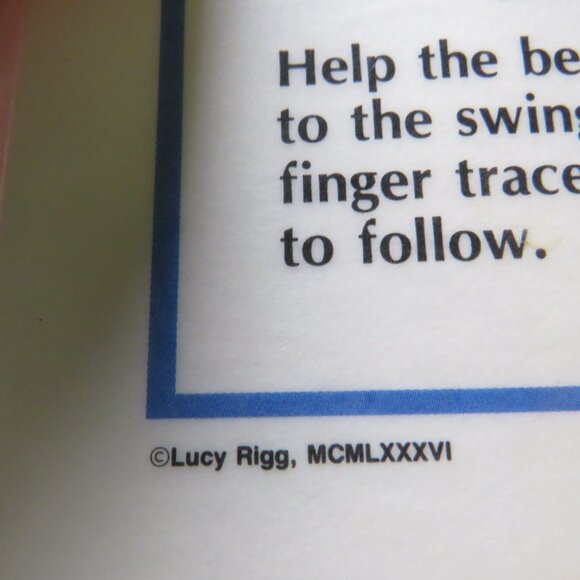 Vintage LUCY RIGGS 1986 Placemat SEE SAW #80269 (professional thick lamination) - Picture 4 of 11